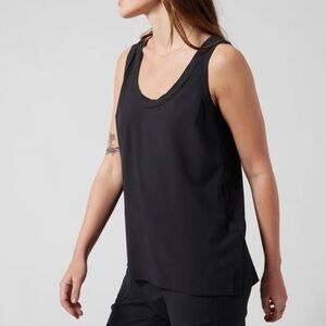 Size small Althea tank top, long length with slit, great condition, black